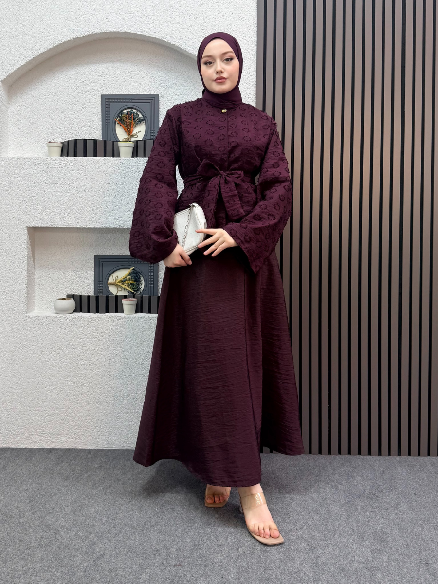 İzabel Takım Bordo