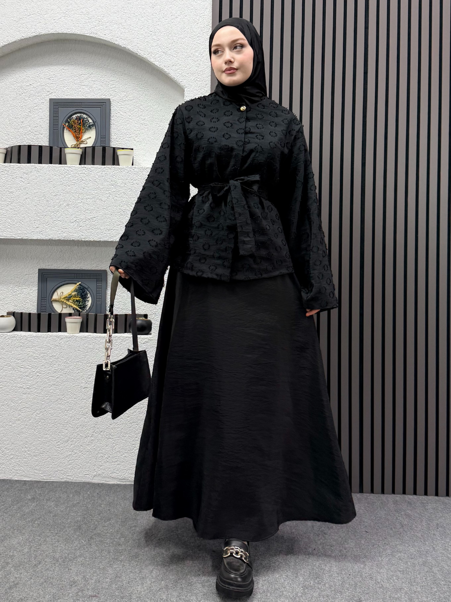 İzabel Takım Siyah