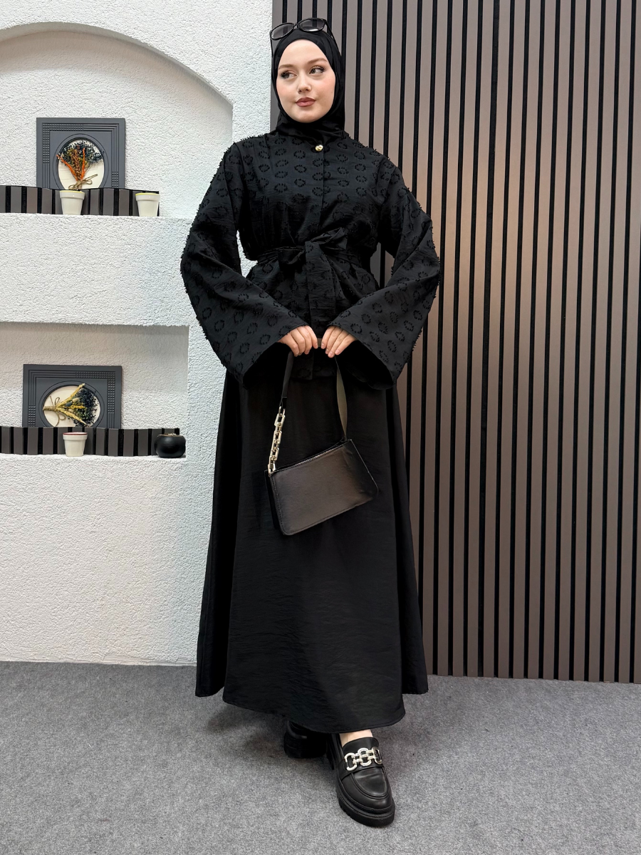 İzabel Takım Siyah