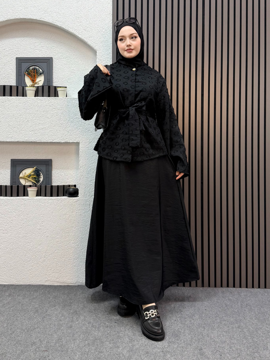 İzabel Takım Siyah