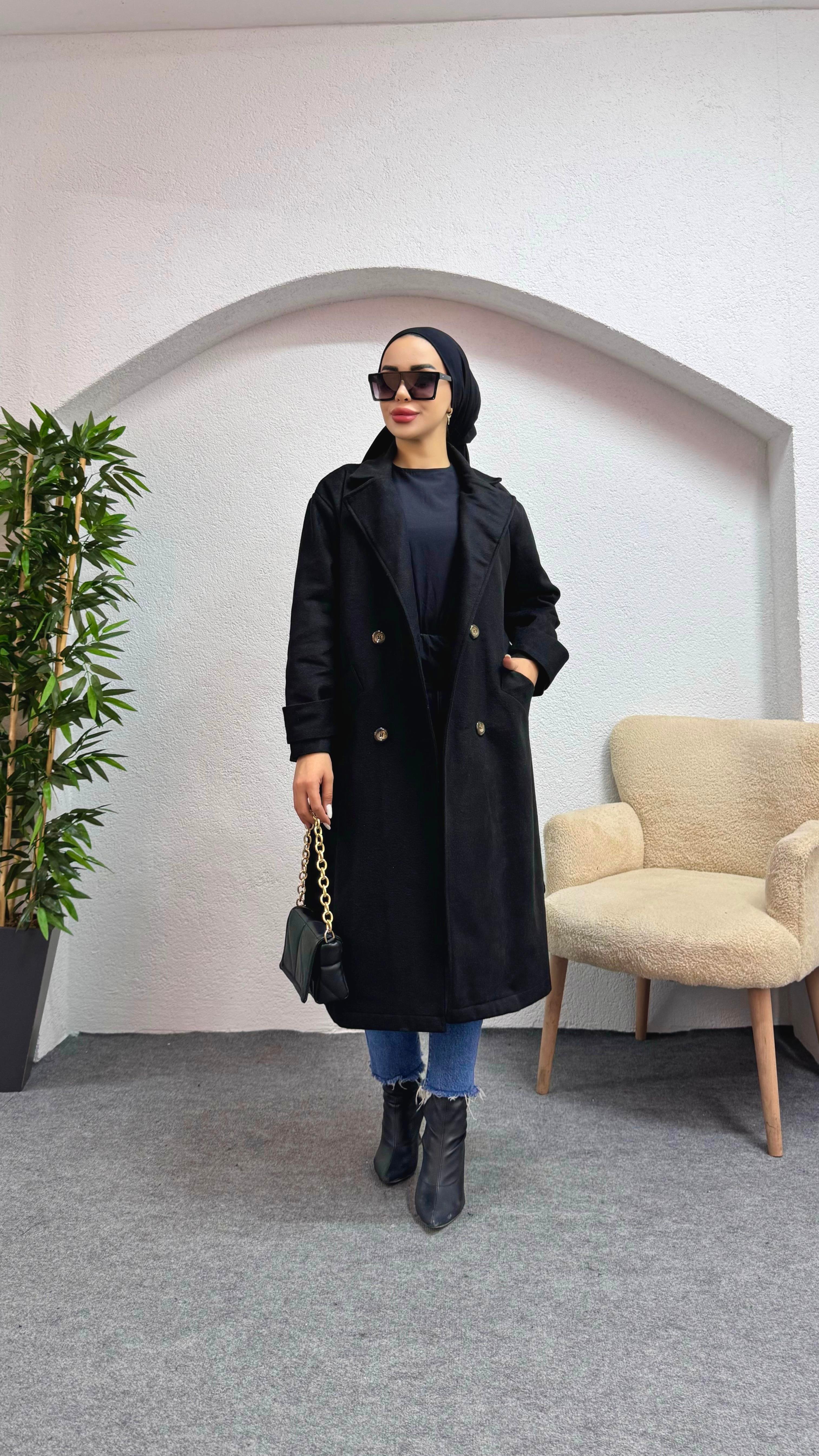 Miyana Kaşe Kaban Siyah