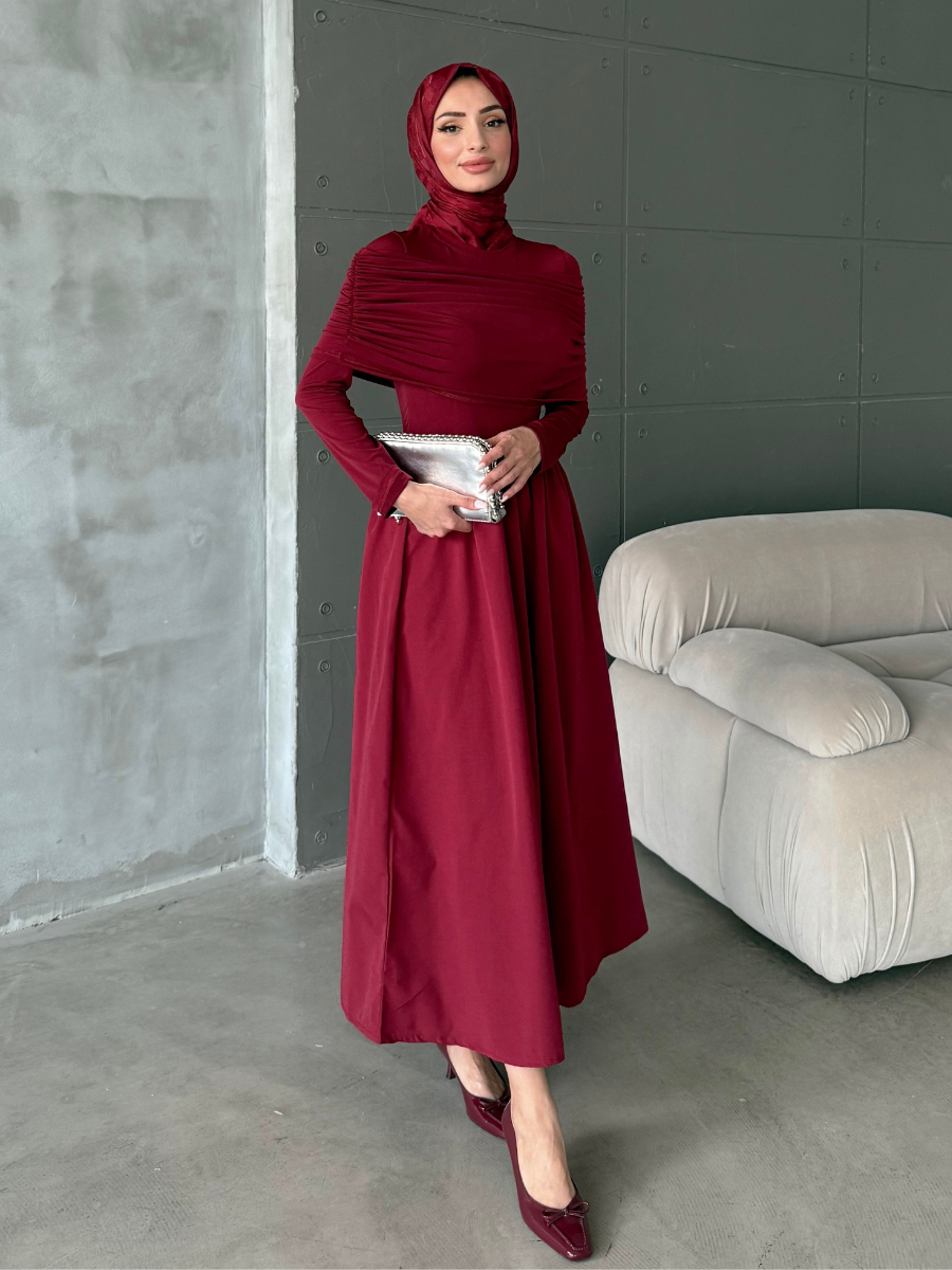 Selvi Elbise Bordo