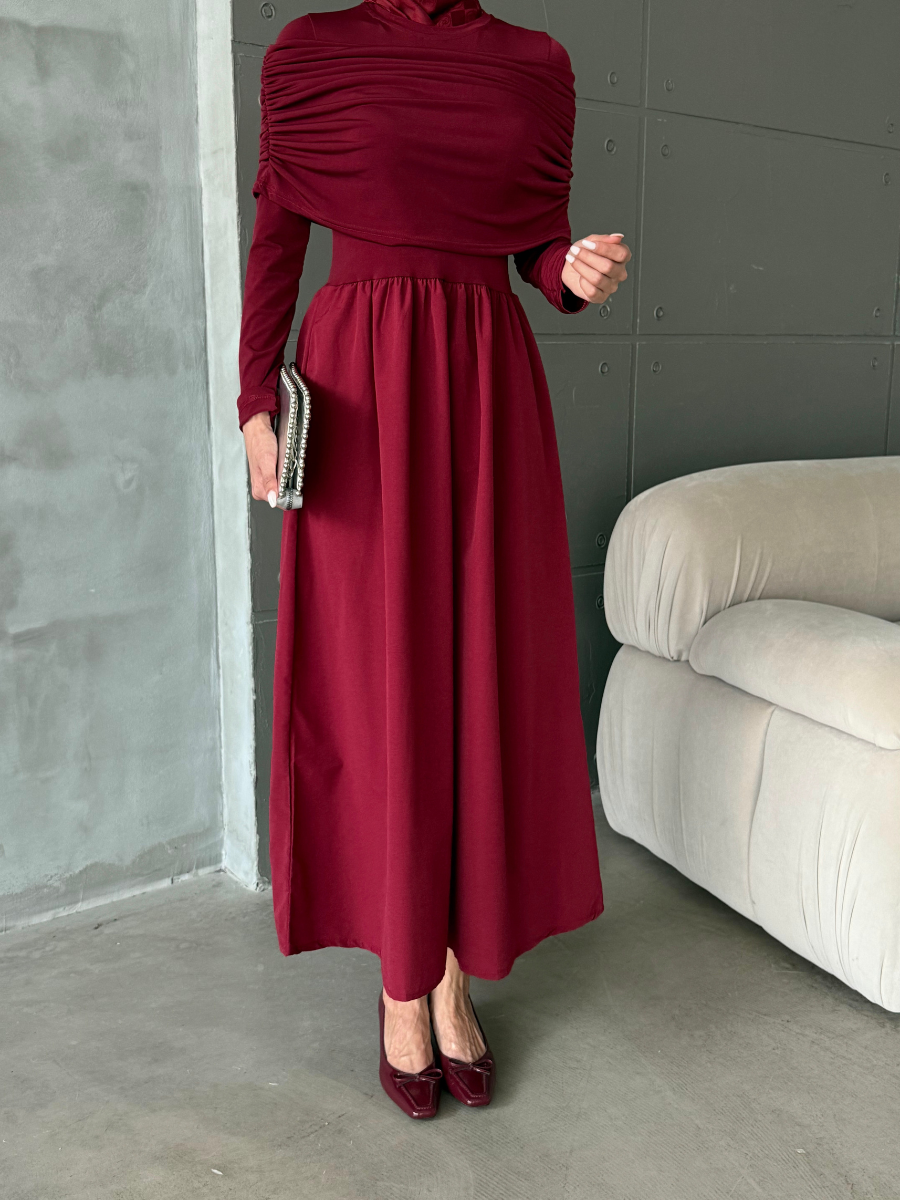 Selvi Elbise Bordo