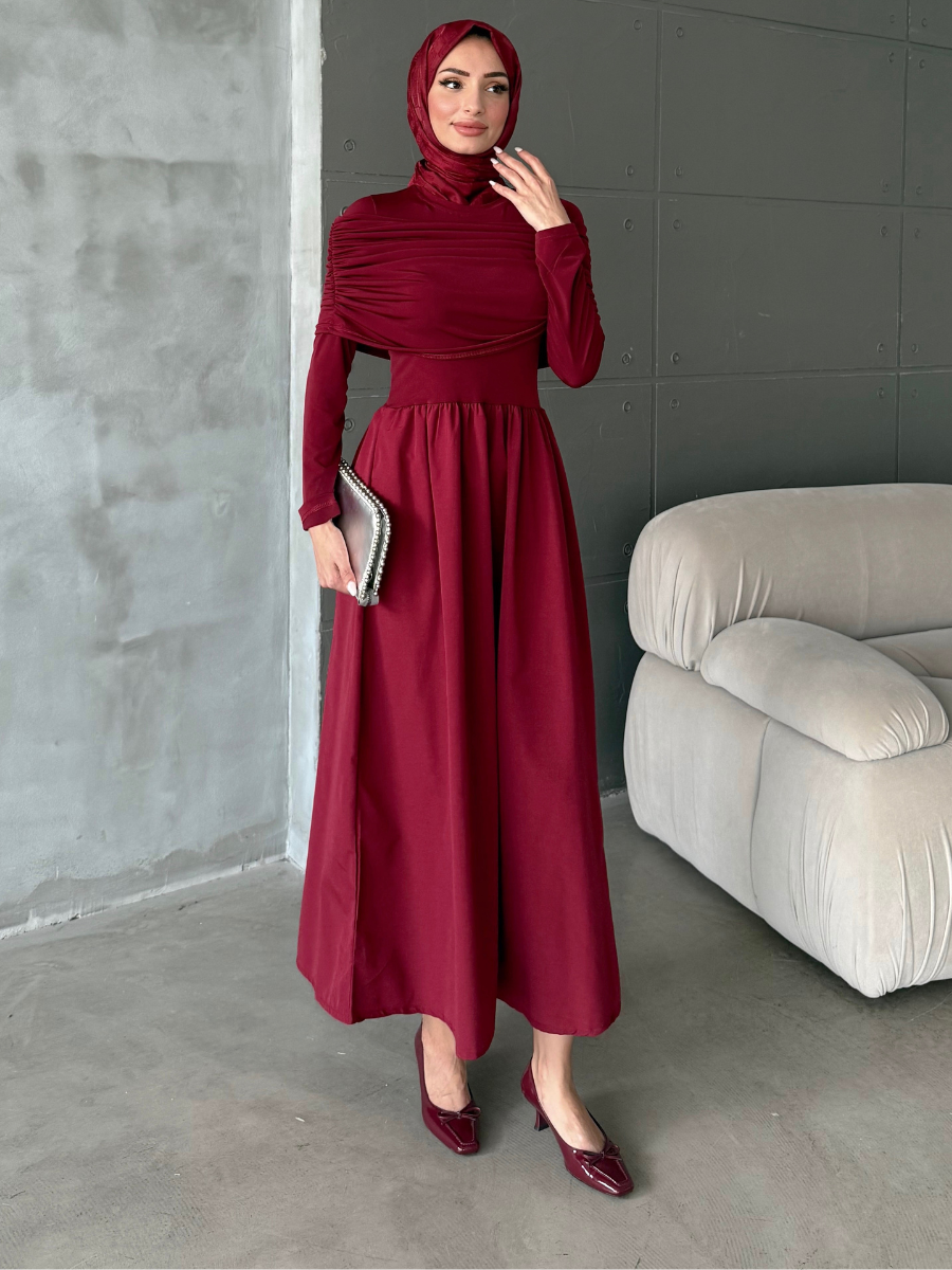 Selvi Elbise Bordo