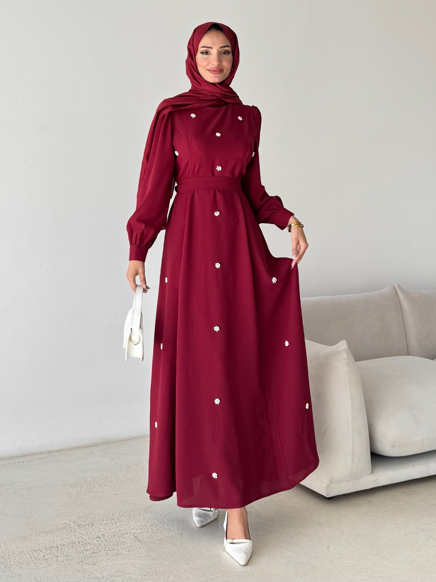 Sevgi Elbise Bordo