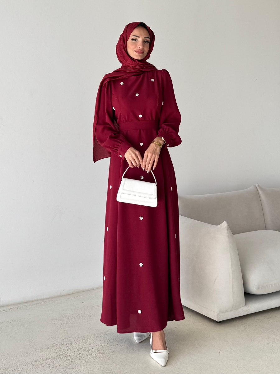 Sevgi Elbise Bordo