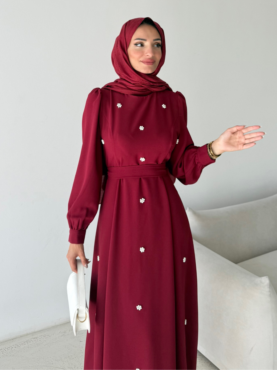 Sevgi Elbise Bordo