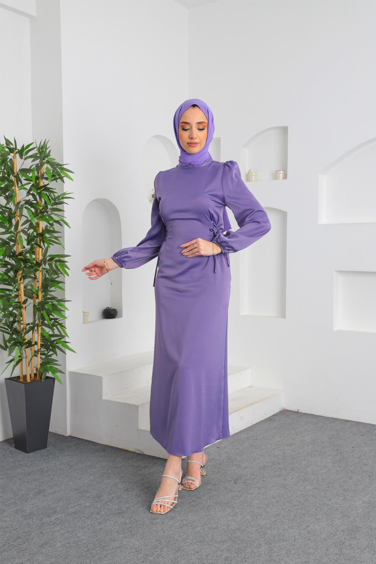 Zara Saten Abiye Lila