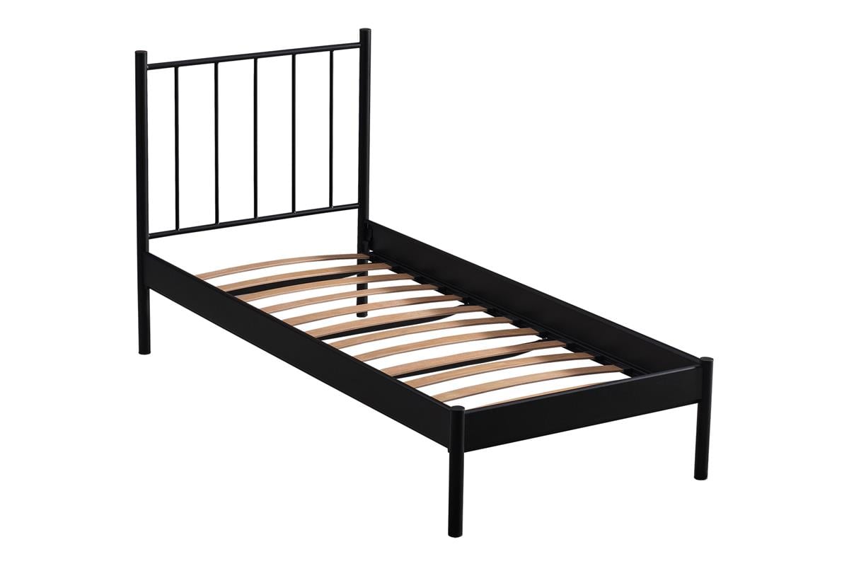 Unimet Falez-ST Tek Kişilik Ferforje Siyah Metal Karyola