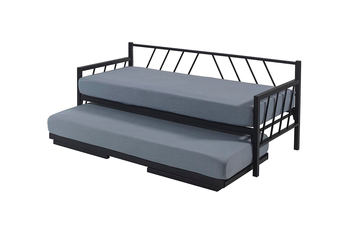 Unimet Glory Yavrulu Daybed-Yataklar Dahil-Çift Tek Kişilik Metal Karyola