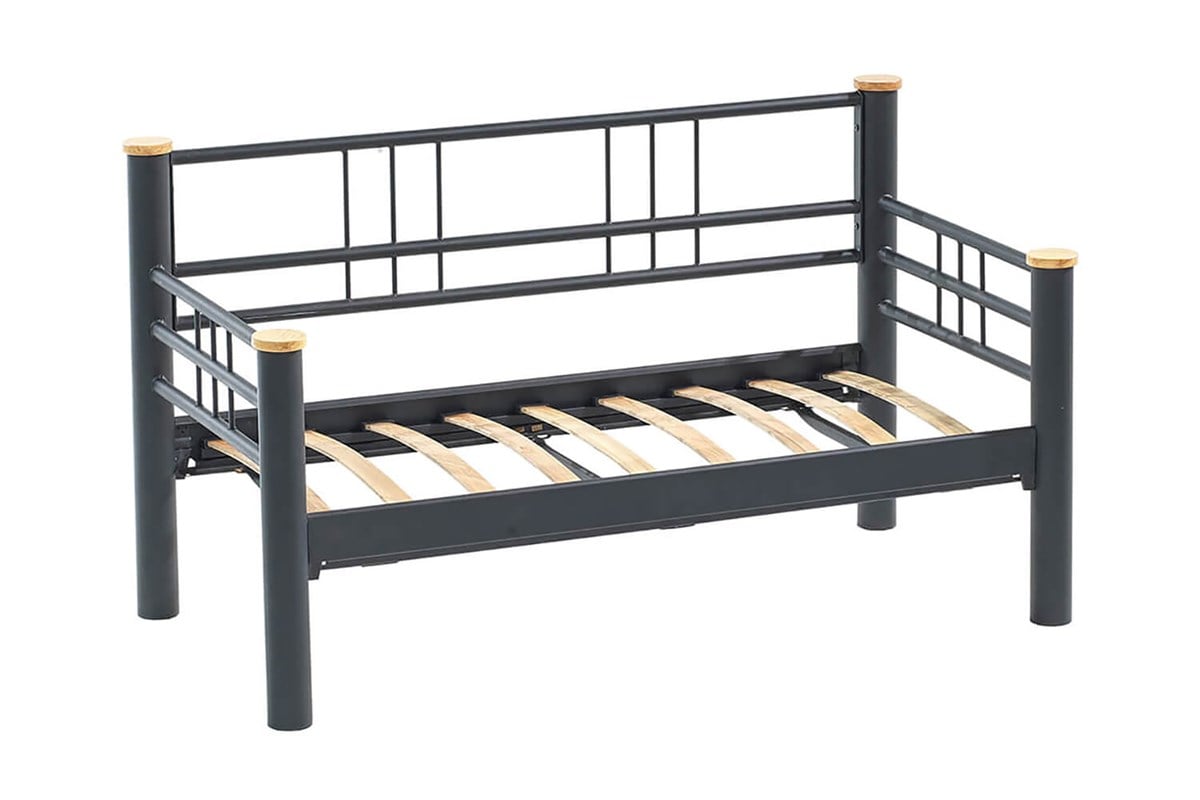 Unimet Kappis Dk Metal Sofa Sedir İkili Koltuk Siyah-Antrasit