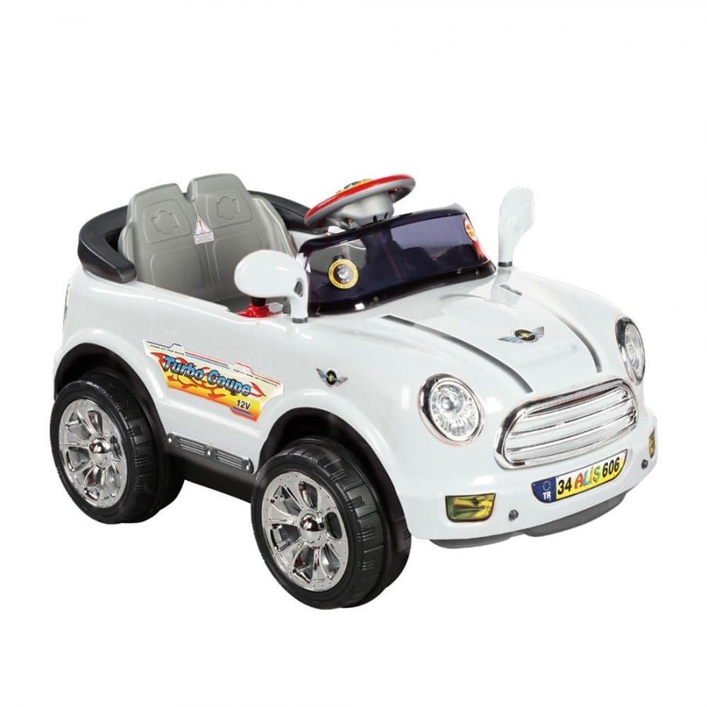Aliş Toys Turbo Coupe 12 Volt Uzaktan Kumandalı Turbo Akülü - Beyaz