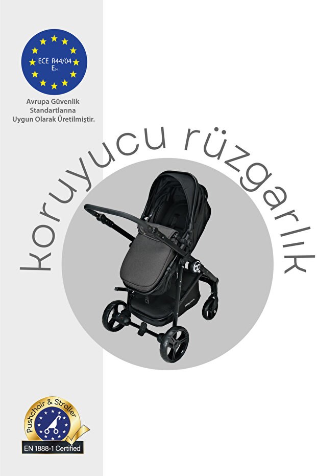 Baby Care Bc-370 Alfa Travel Sistem Bebek Arabası Siyah