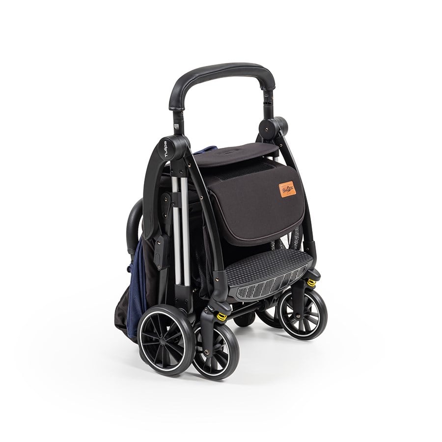 Baby2go 2416 Tulipa Kabin Boy Otomatik Katlanan Bebek Arabası Siyah