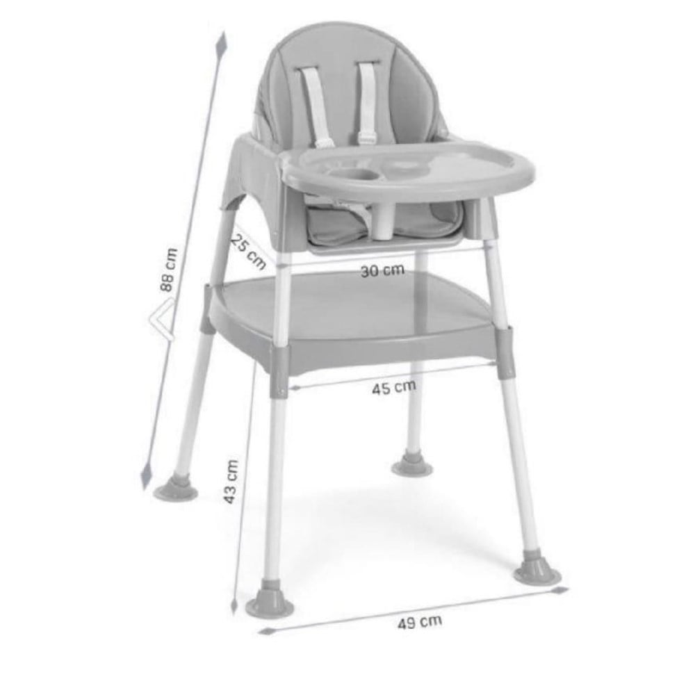 Babydoor Filli Çalışma Masalı Pedli Mama Sandalyesi 3 in 1 - Pembe