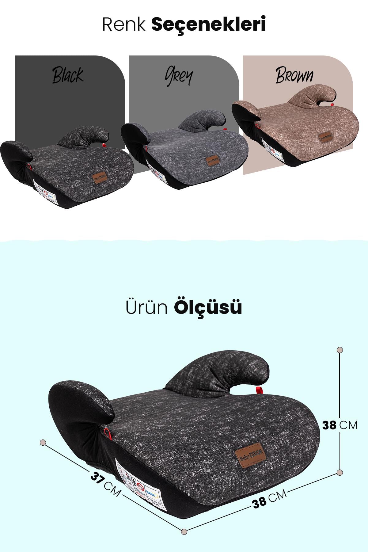 Babydoor Motto 15-36 KG Yükseltici Oto Koltuğu Ultra Comfort Yükseltici - Siyah