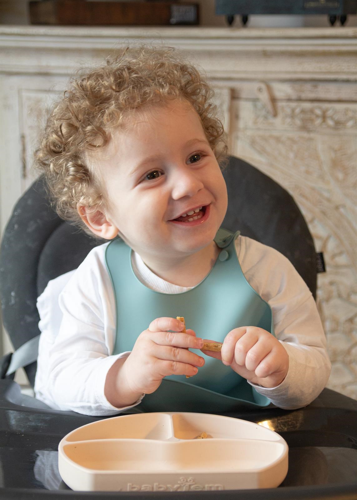 Babyjem Mini  Silikon Önlük Mint 718