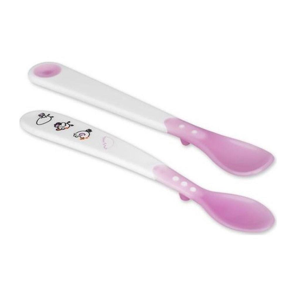 Bebedor Isıya Duyarlı Kaşık 2 Li 4 Ay Karma Renk