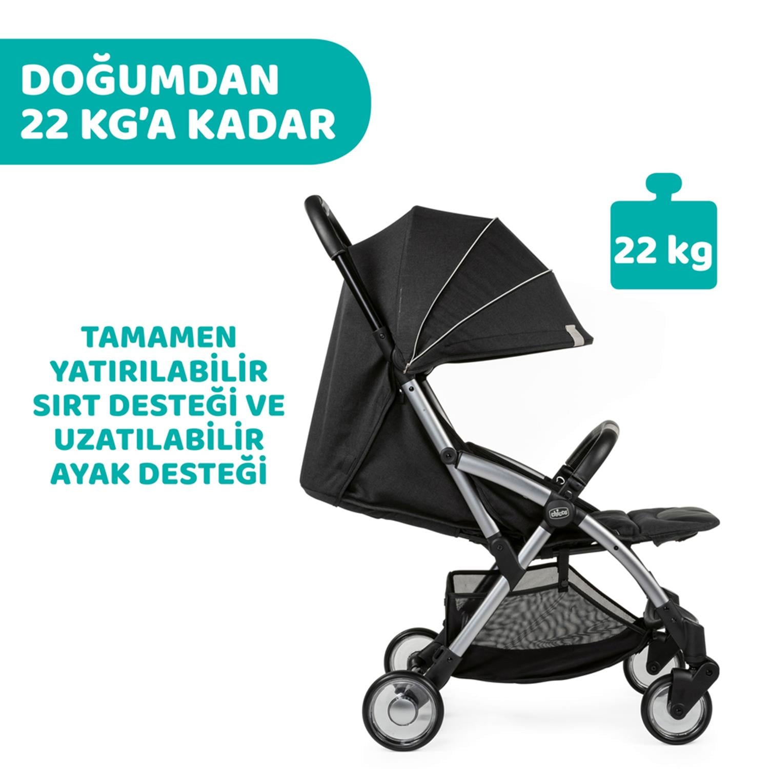 Chicco Goody Plus Bebek Arabası - Grey Mist
