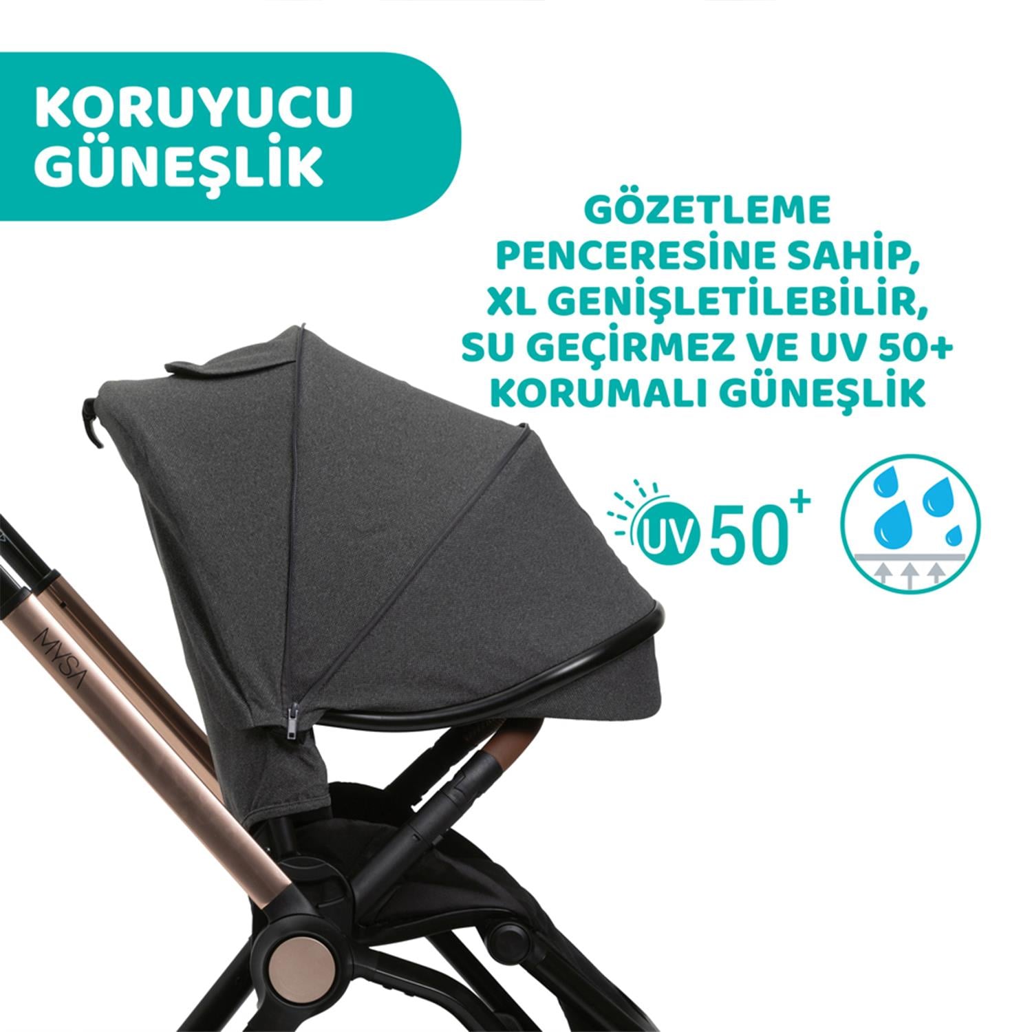 Chicco Mysa Bebek Arabası - Silver Grey