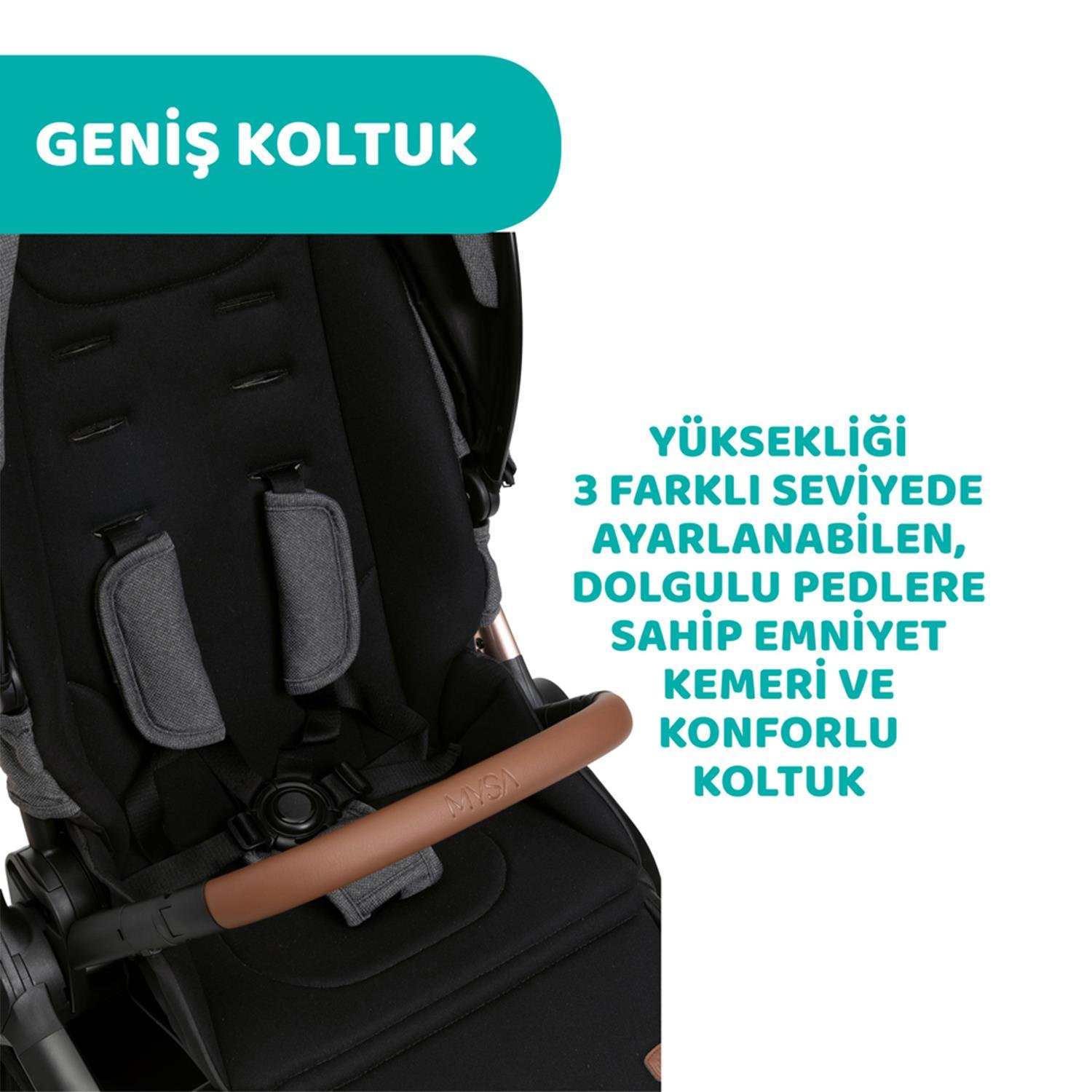 Chicco Mysa Bebek Arabası - Silver Grey