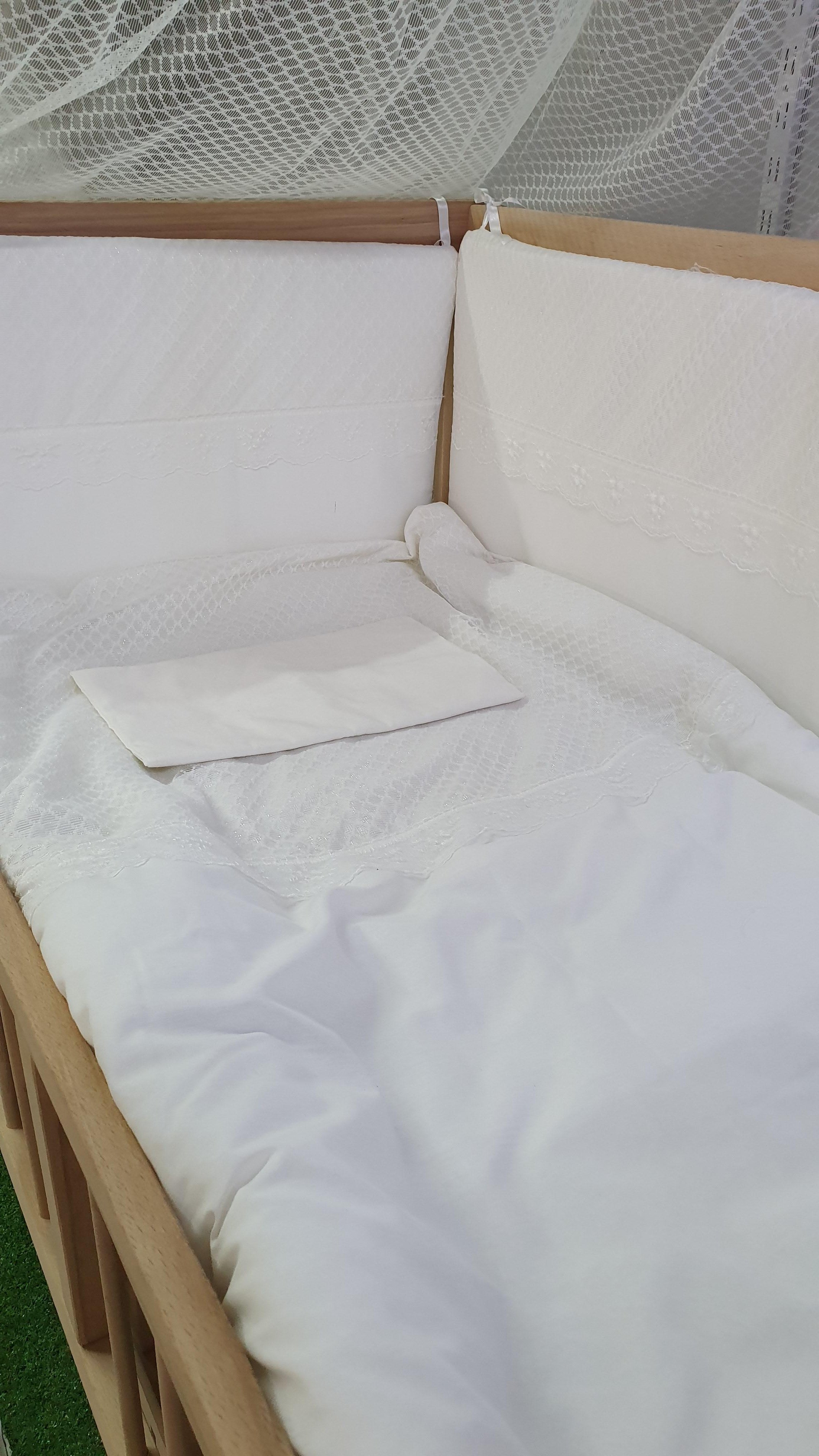Coolbaby Naturel 60x120 Beşik Uyku Seti - Beyaz