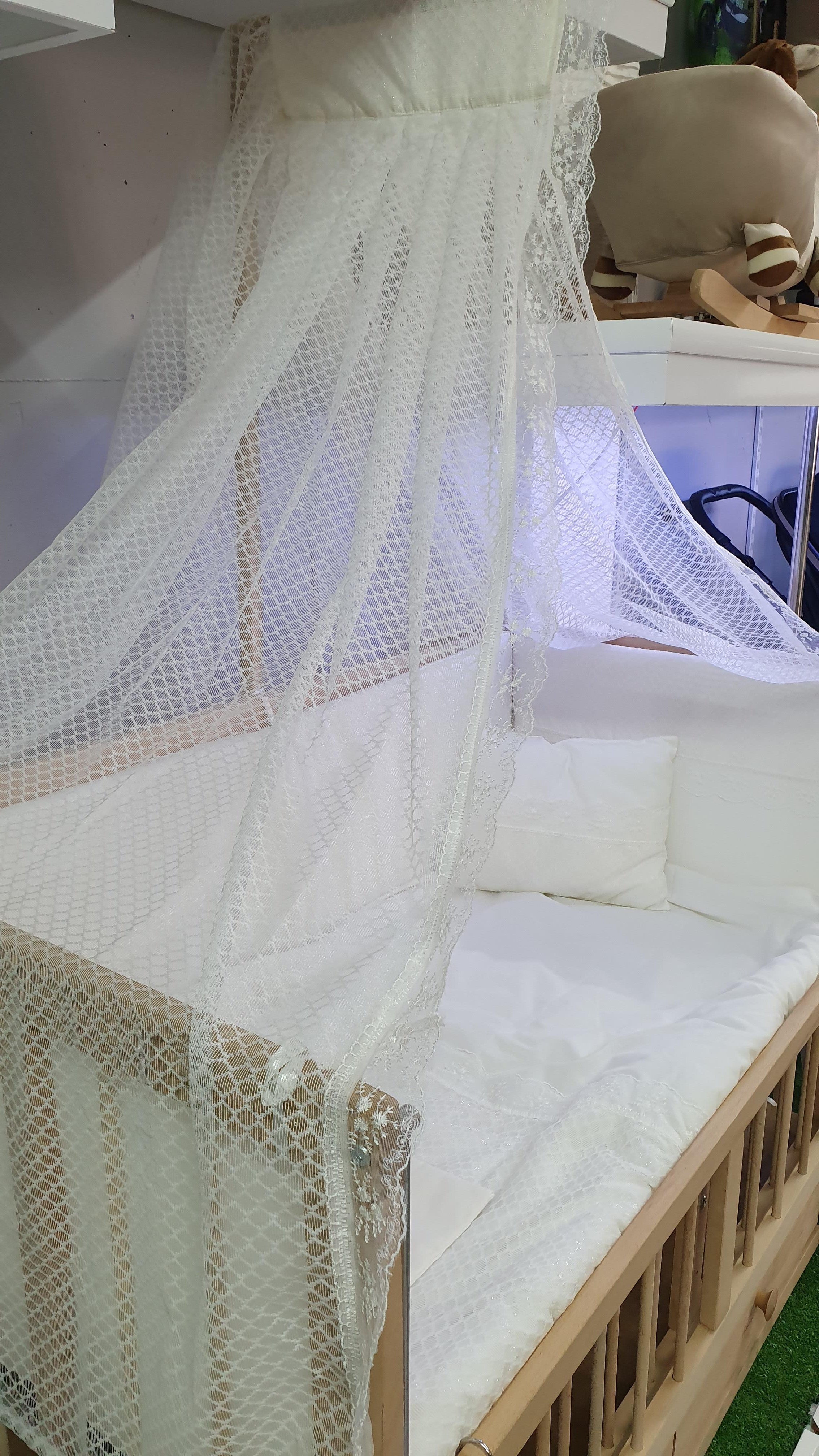 Coolbaby Naturel 60x120 Beşik Uyku Seti - Beyaz