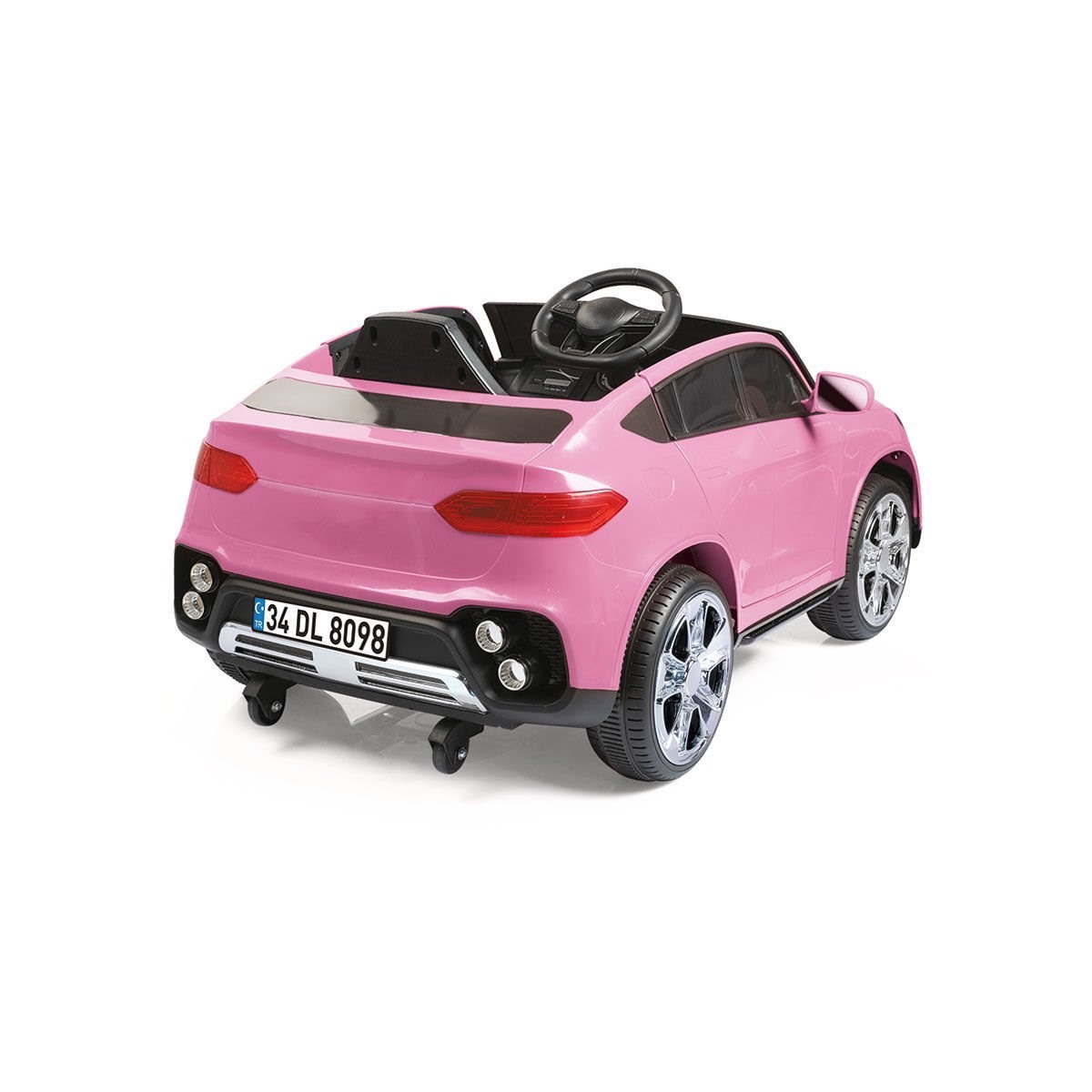 Dolu Grand Suv 12V Akülü Araba Dolu Oyuncak Pembe