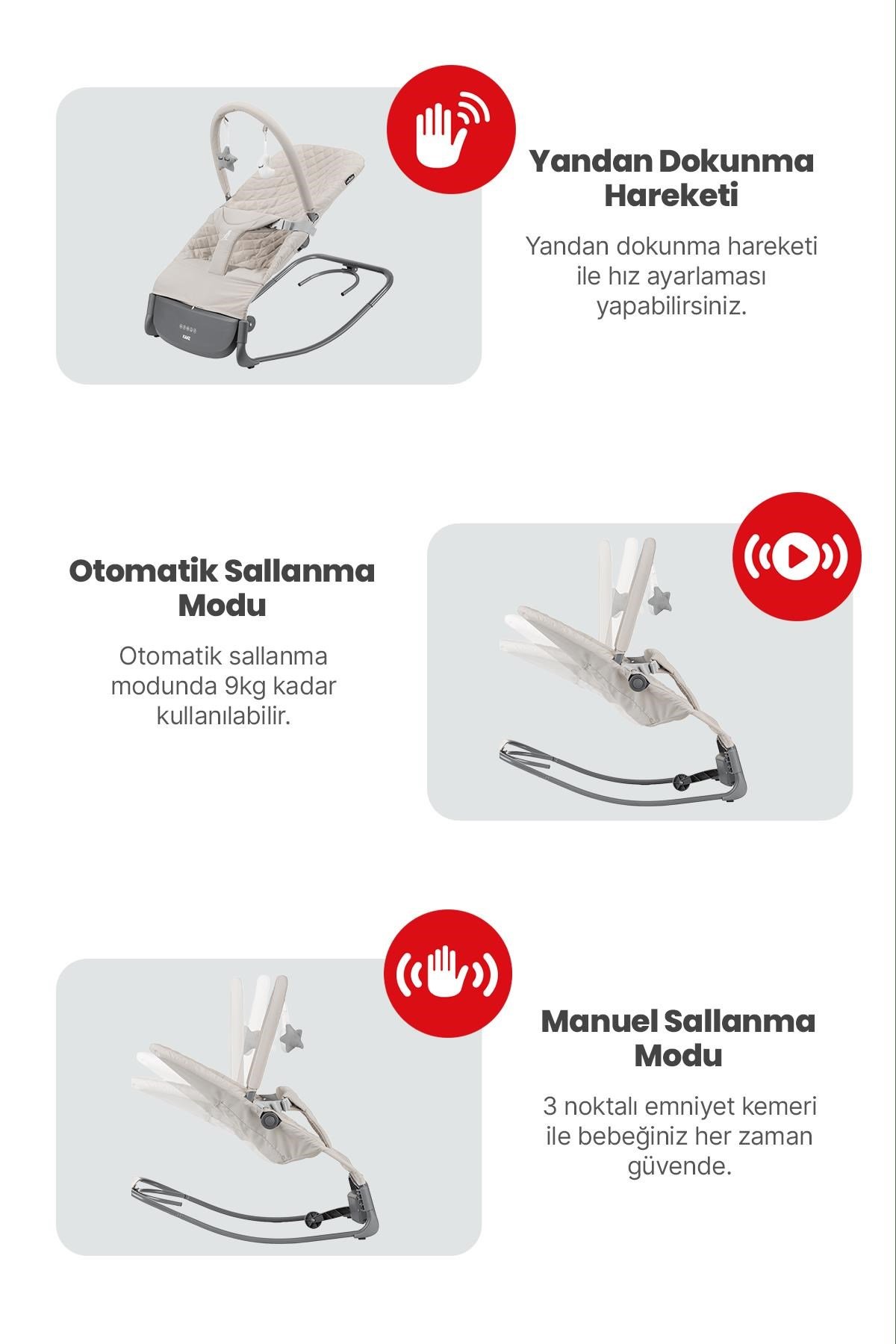 Kanz Robin Elektrikli Ana Kucağıi Beıge