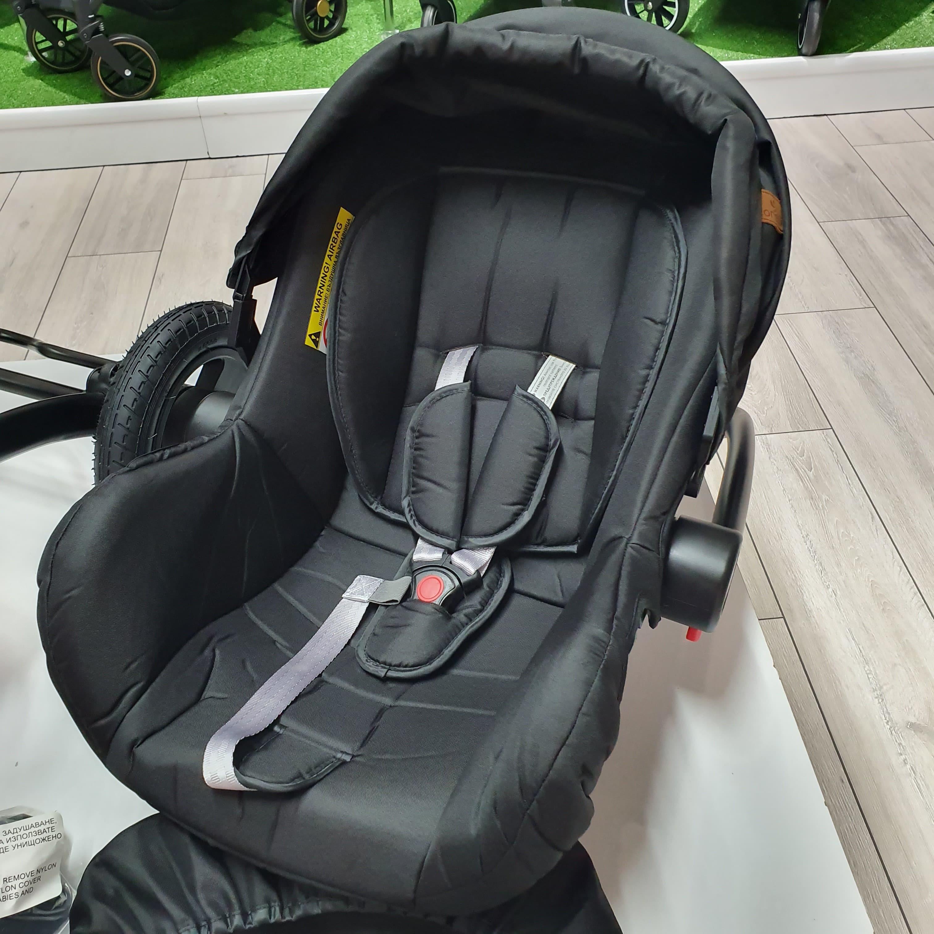 Lorelli Alba Çift Yönlü Amortisörlü Travel Sistem Bebek Arabası - Siyah (Outlet)