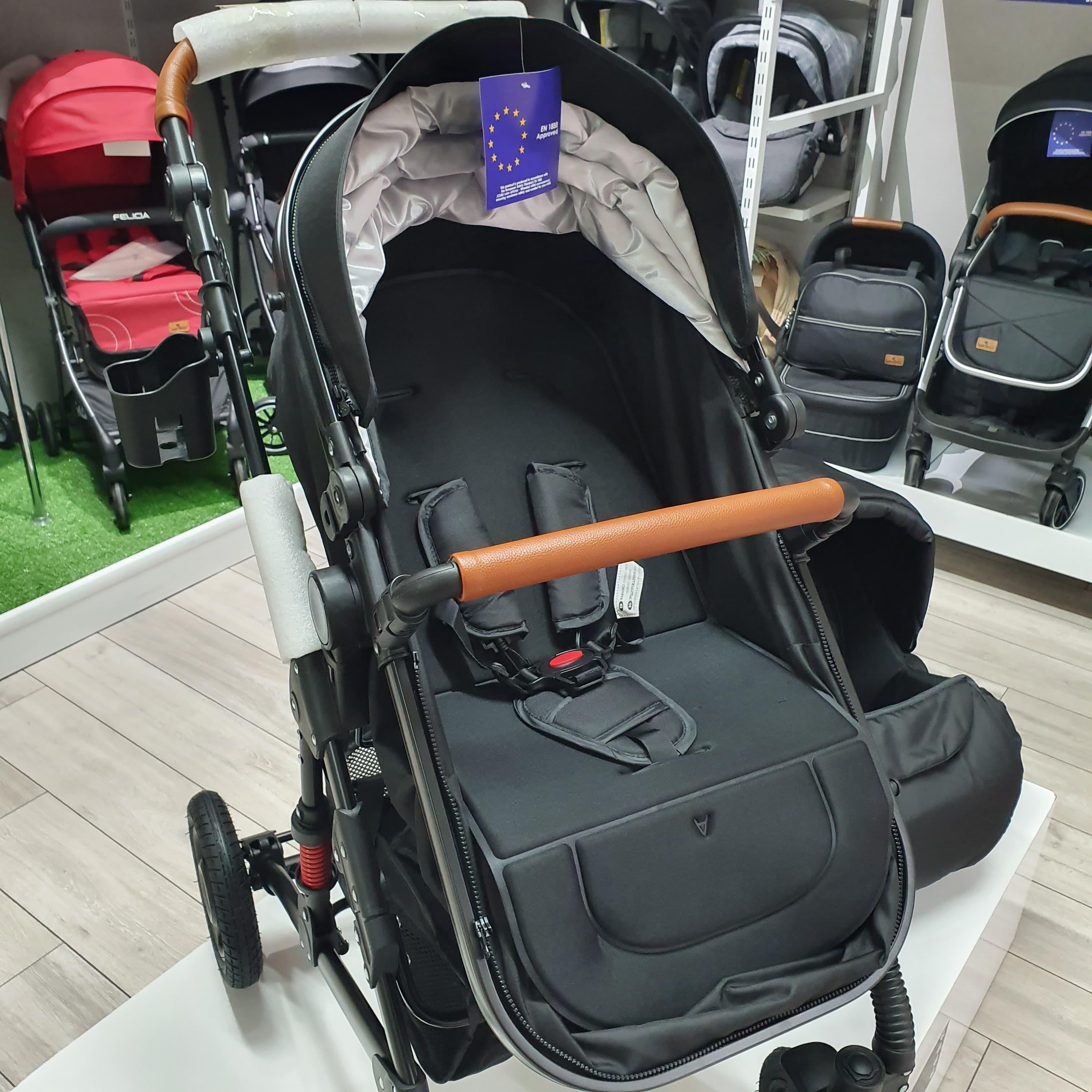 Lorelli Alba Çift Yönlü Amortisörlü Travel Sistem Bebek Arabası - Siyah (Outlet)