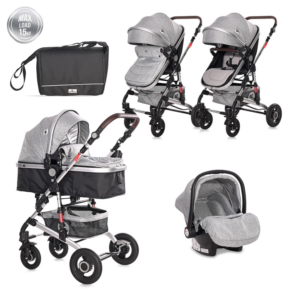 Lorelli Alba Premium Set Travel Sistem Bebek Arabası - Opaline Grey