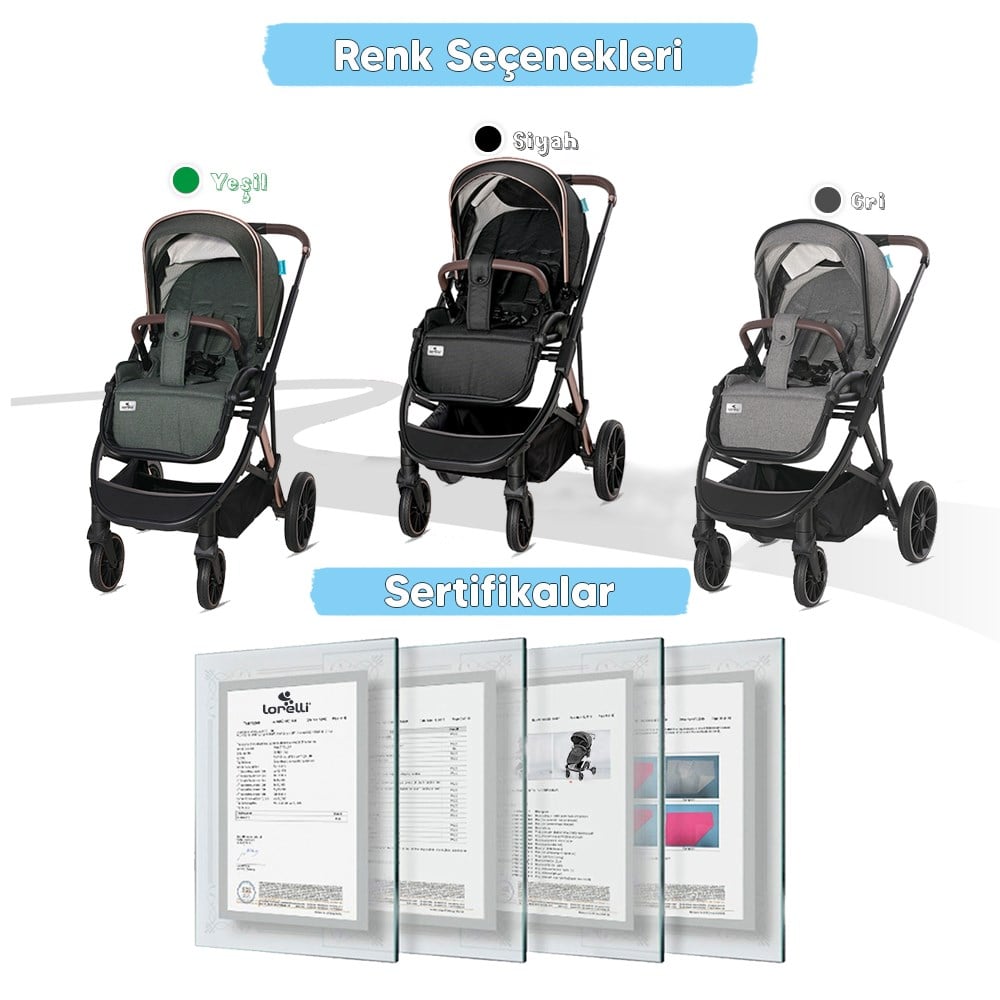 Lorelli Aria Travel Sistem Bebek Arabası - Grey