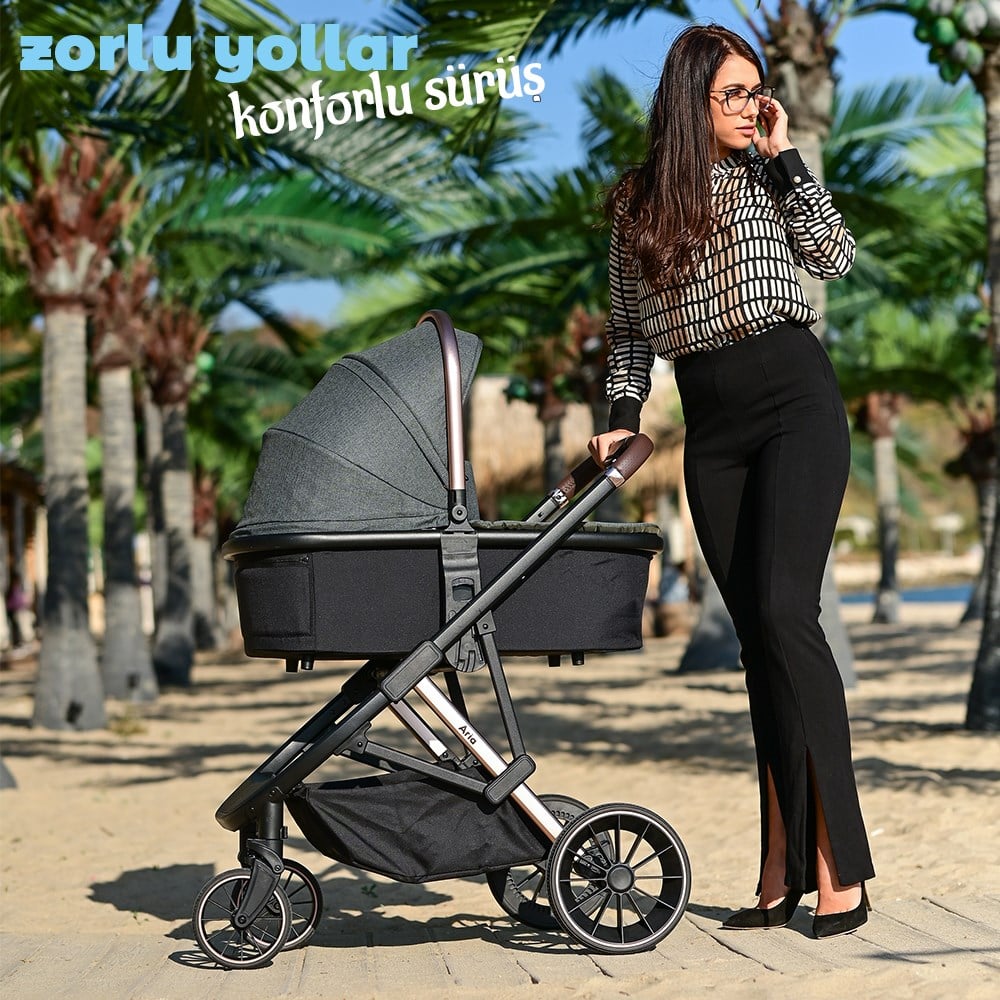 Lorelli Aria Travel Sistem Bebek Arabası - Grey