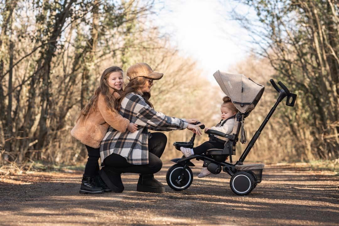 Lorelli Freccia Katlanabilir Çift Yönlü Üç Tekerlekli Bisiklet -Black Green