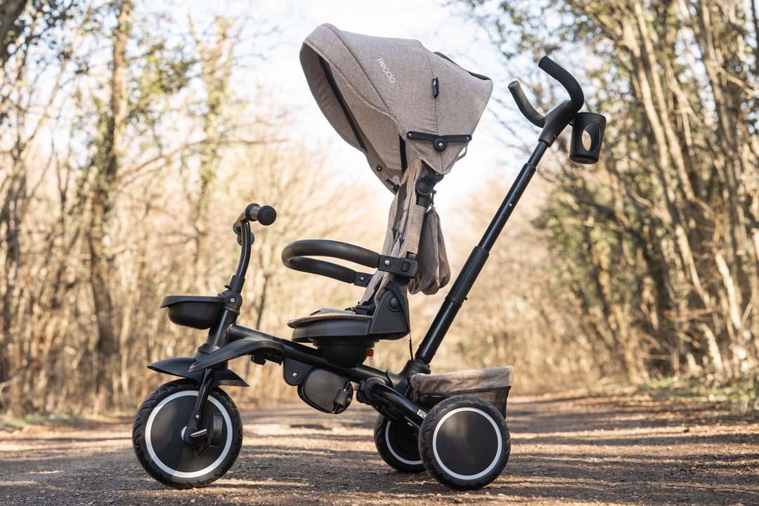 Lorelli Freccia Katlanabilir Çift Yönlü Üç Tekerlekli Bisiklet -Beige Black