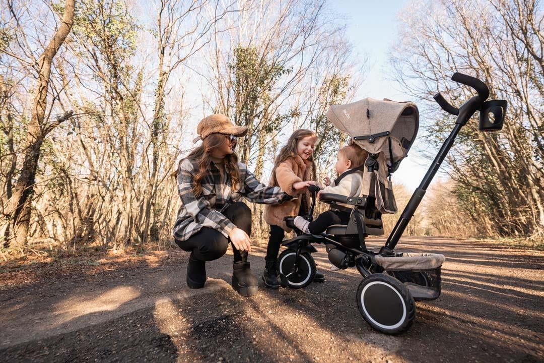 Lorelli Freccia Katlanabilir Çift Yönlü Üç Tekerlekli Bisiklet -Black Green