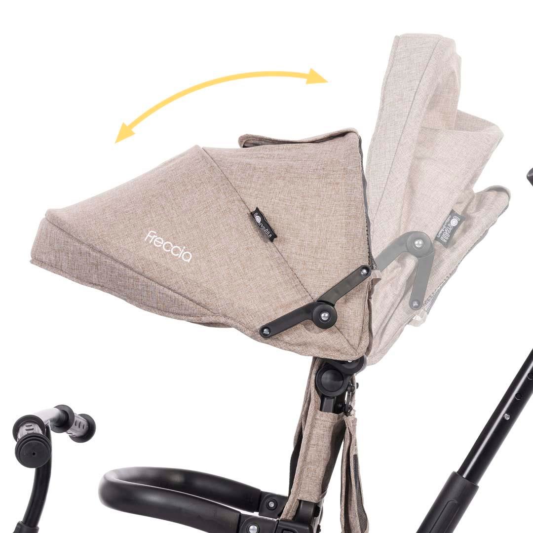 Lorelli Freccia Katlanabilir Çift Yönlü Üç Tekerlekli Bisiklet -Beige Black