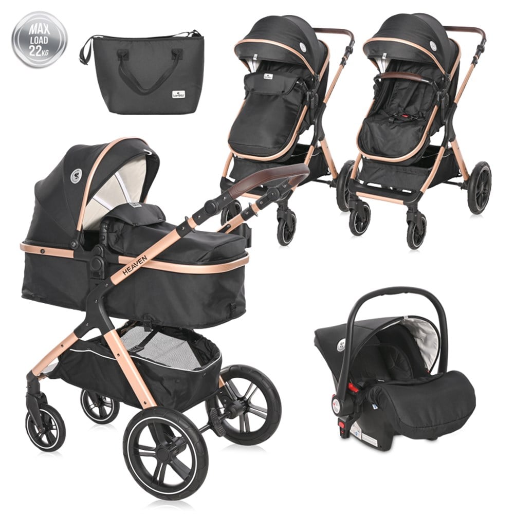Lorelli Heaven Travel Sistem Bebek Arabası - Black Diamonds