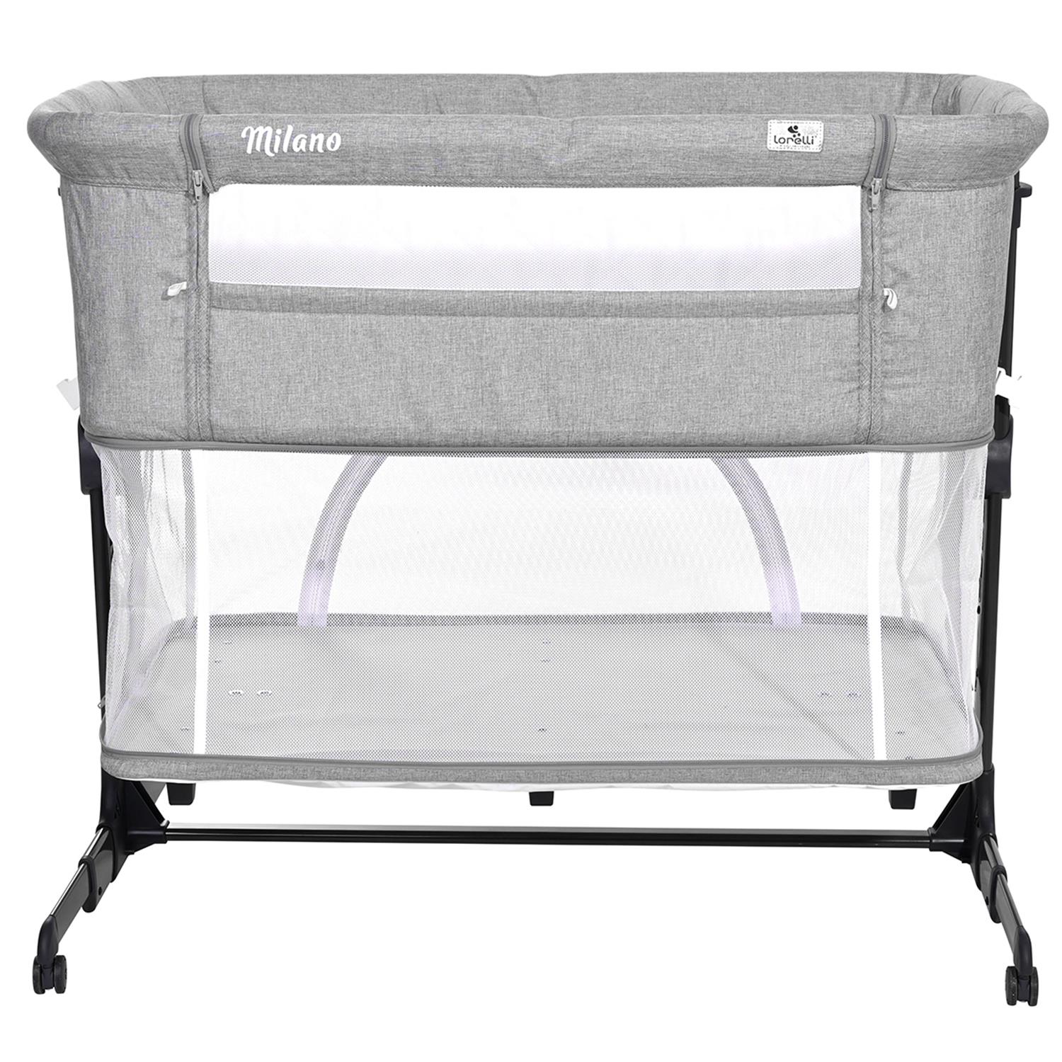 Lorelli Milano 2 in 1 Anne Yanı Beşik - Grey