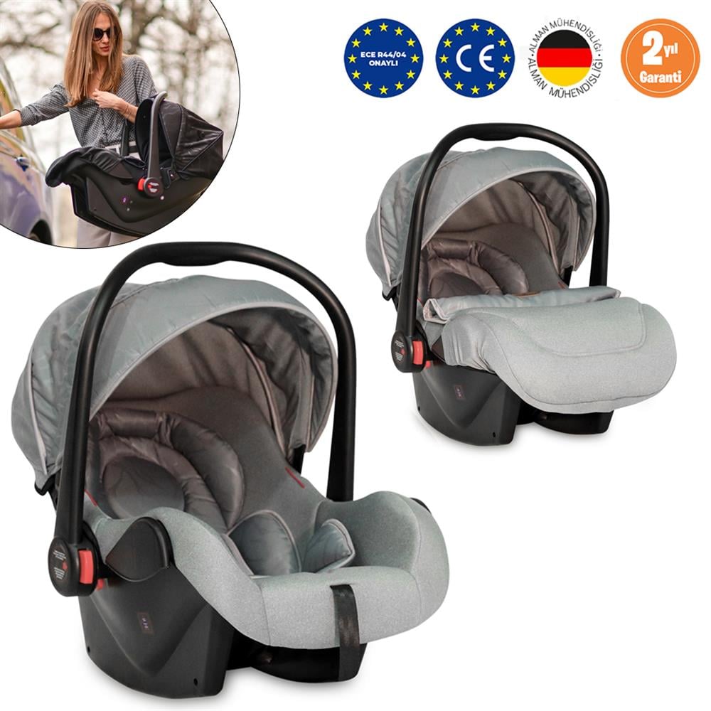 Lorelli Pluto Ana Kucağı Bebek Oto Koltuğu Puseti - Grey