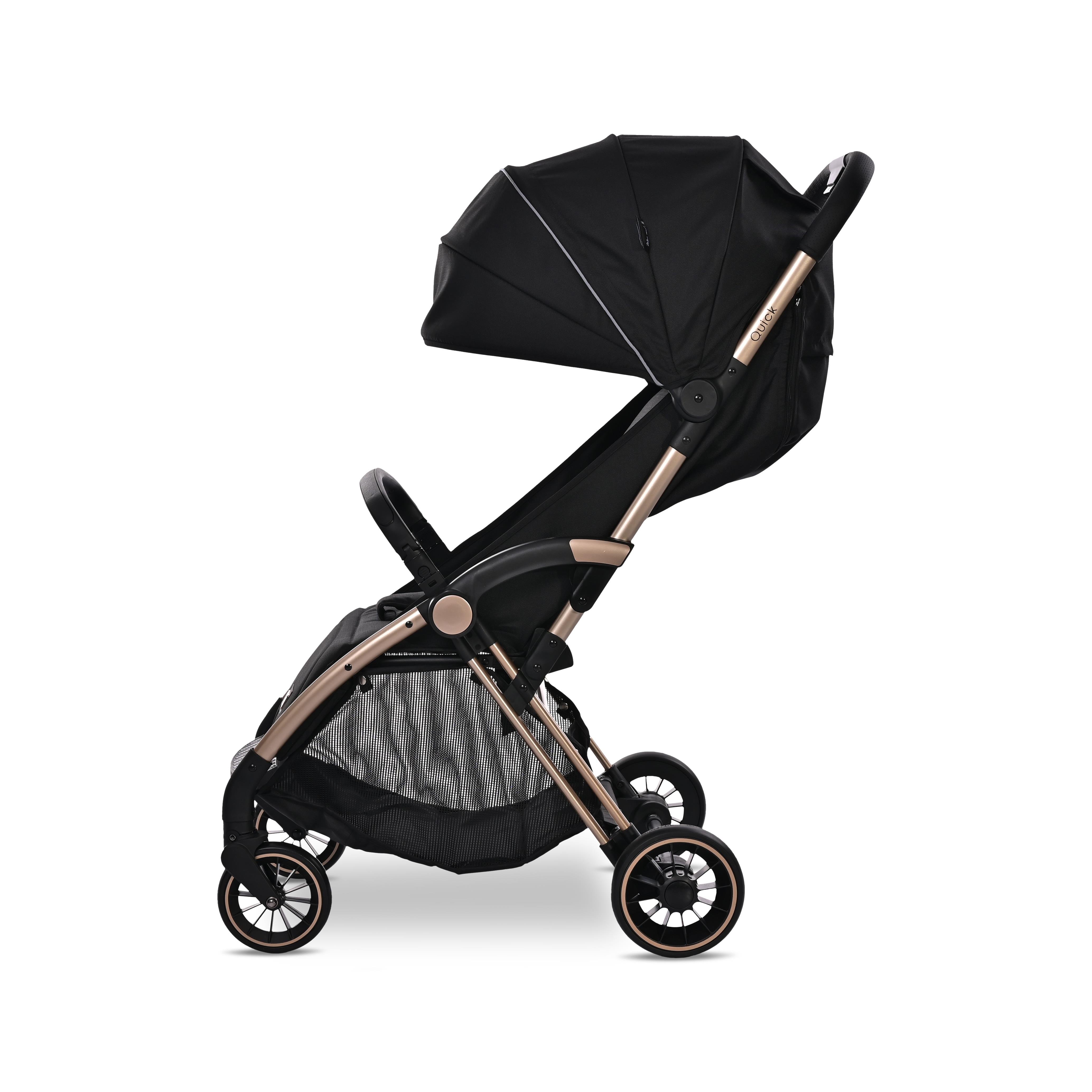 Lorelli Quick Otomatik Katlanır Kabin Boy Bebek Arabası - Black Jasper