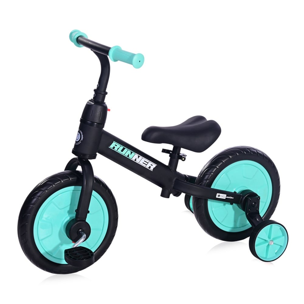 Lorelli Runner 2in1 Denge Bisikleti  - Black&Turquoise
