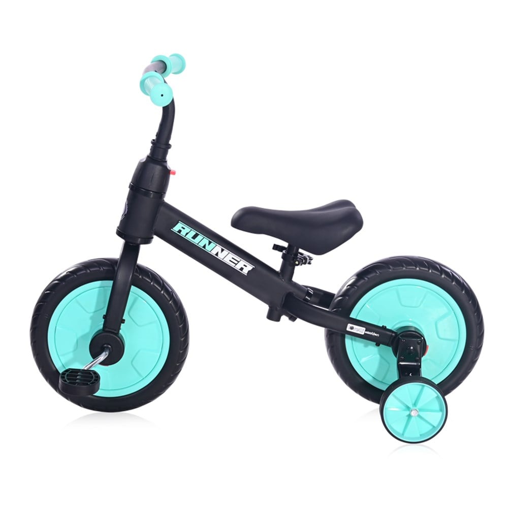 Lorelli Runner 2in1 Denge Bisikleti  - Black&Turquoise
