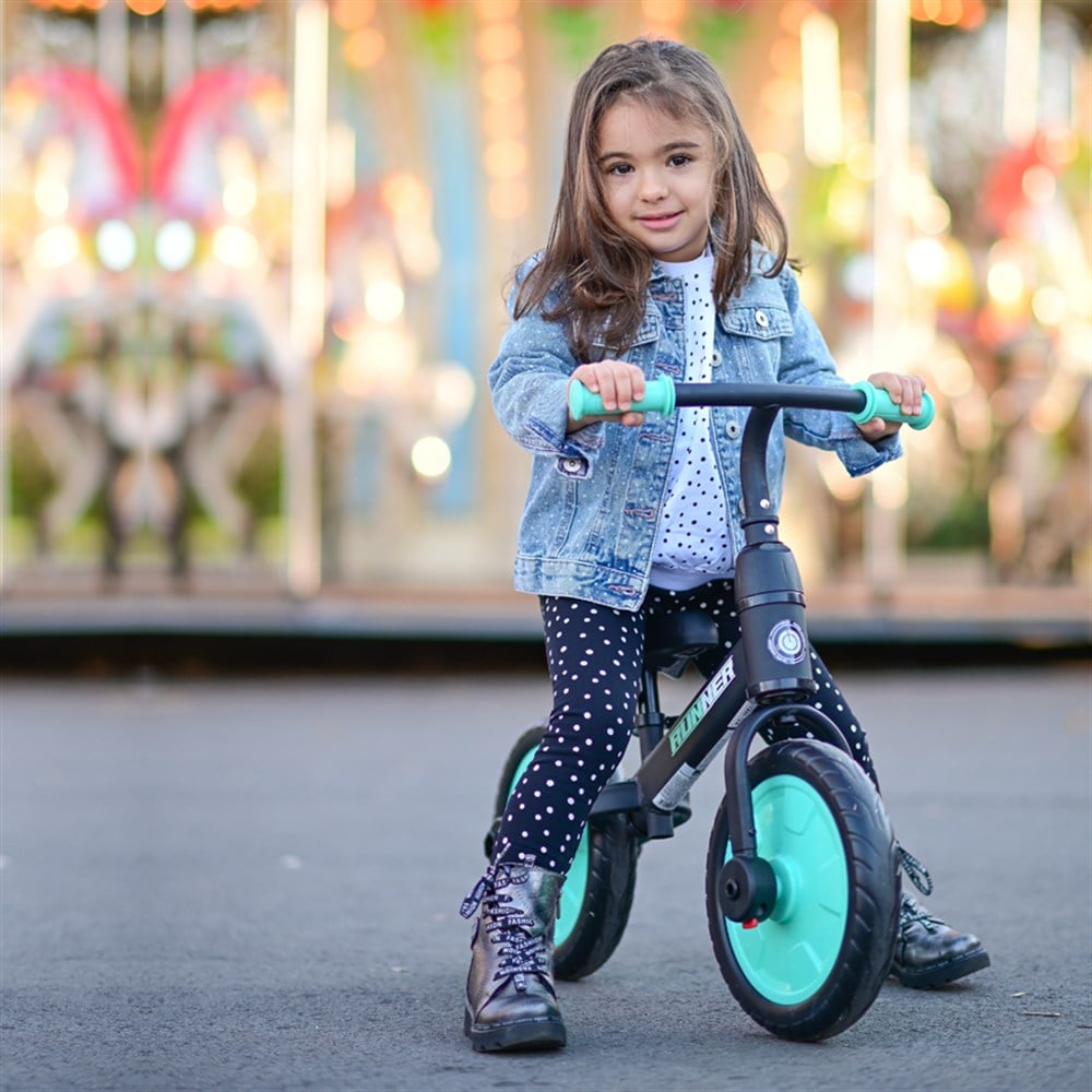 Lorelli Runner 2in1 Denge Bisikleti  - Black&Turquoise
