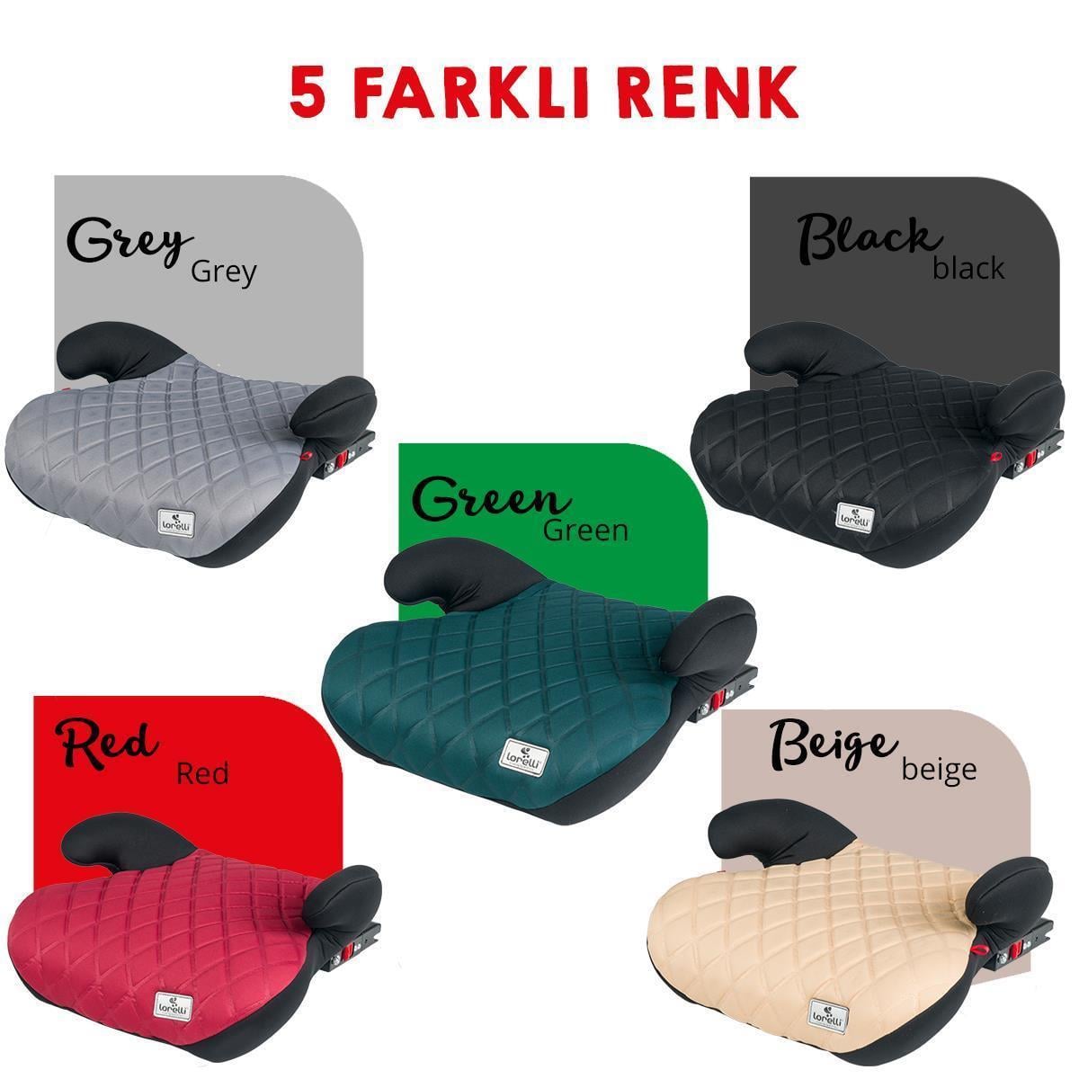 Lorelli Sirius New Isofix Oto Koltuğu Yükseltici - Siyah