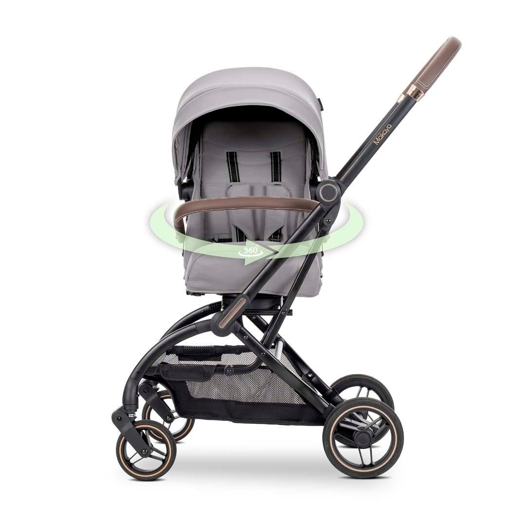 Lorelli MAKAYA 360 Dönebilen Kabin Tipi Bebek Arabası - Grey