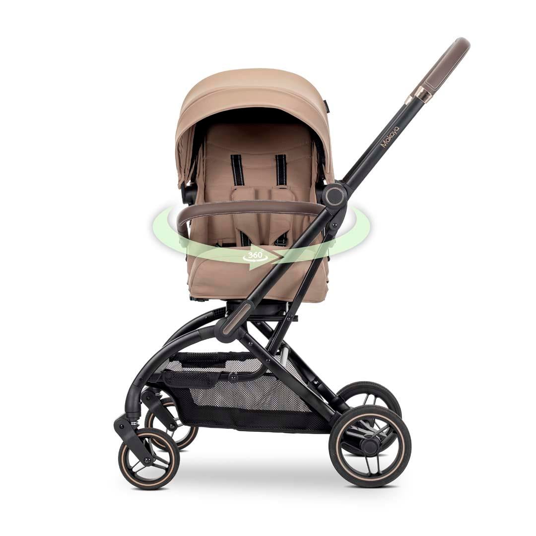 Lorelli MAKAYA 360 Dönebilen Kabin Tipi Bebek Arabası - Beige