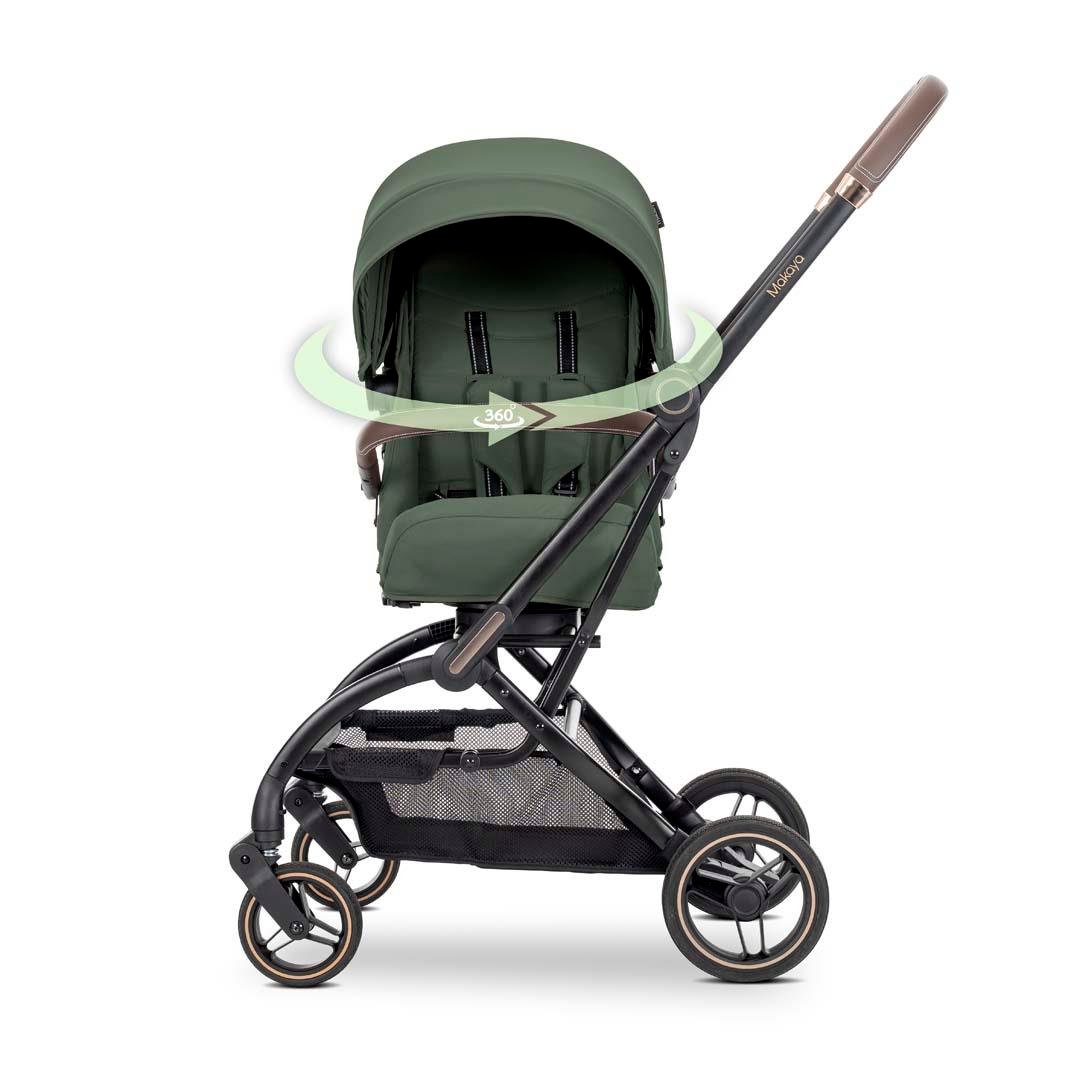Lorelli MAKAYA 360 Dönebilen Kabin Tipi Bebek Arabası - Green