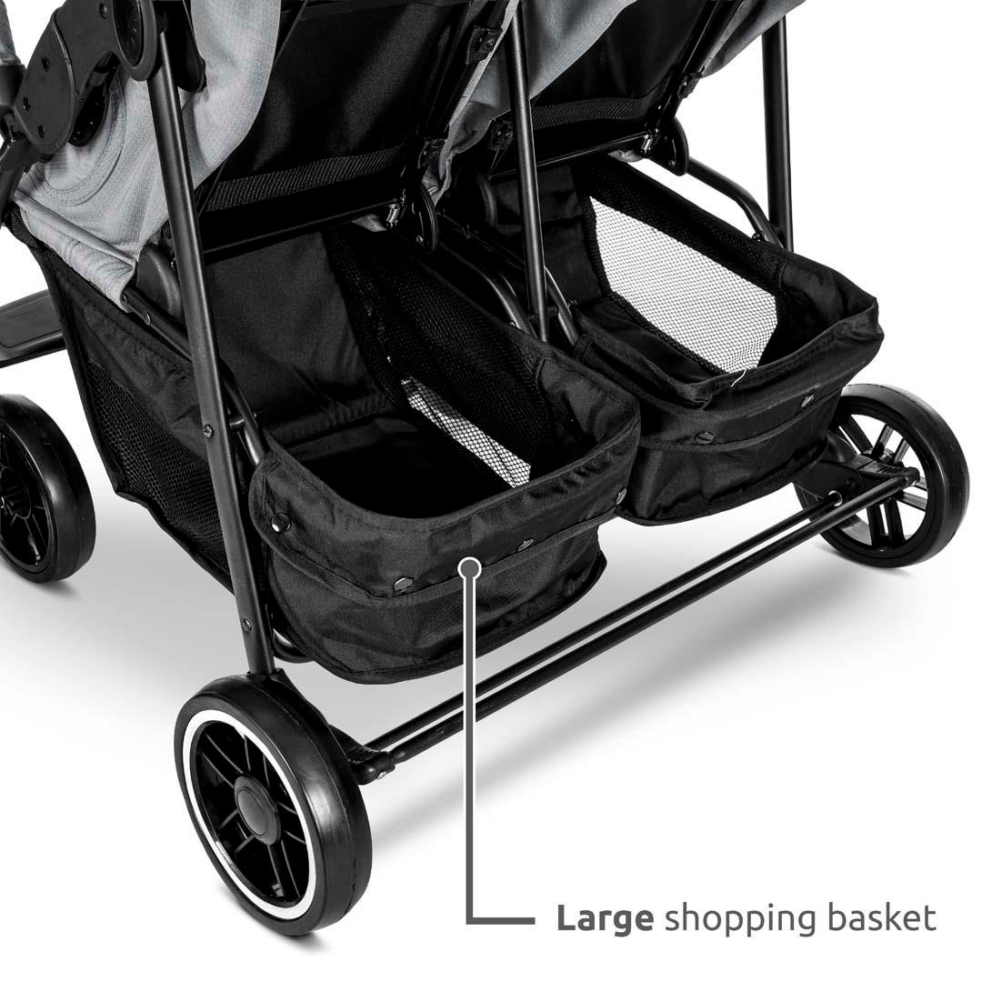 Lorelli Twin Ikiz Bebek Arabası – Black